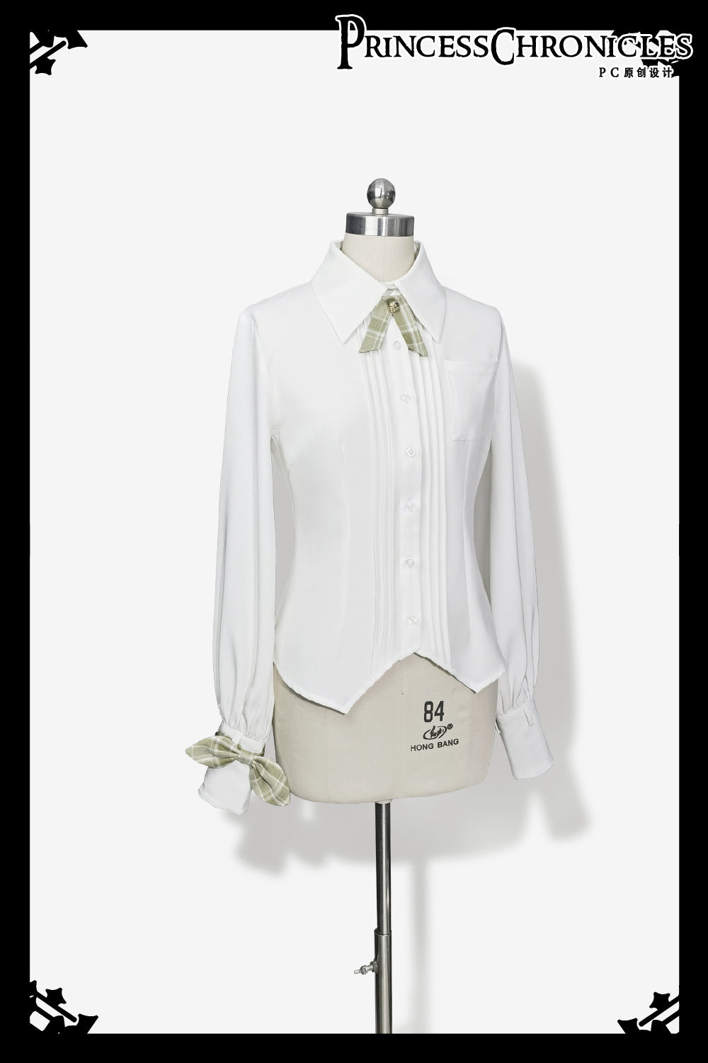 Secret Morning Paper - Ouji Lolita Shirt, Matcha Green Capri Pants Collection - image 4