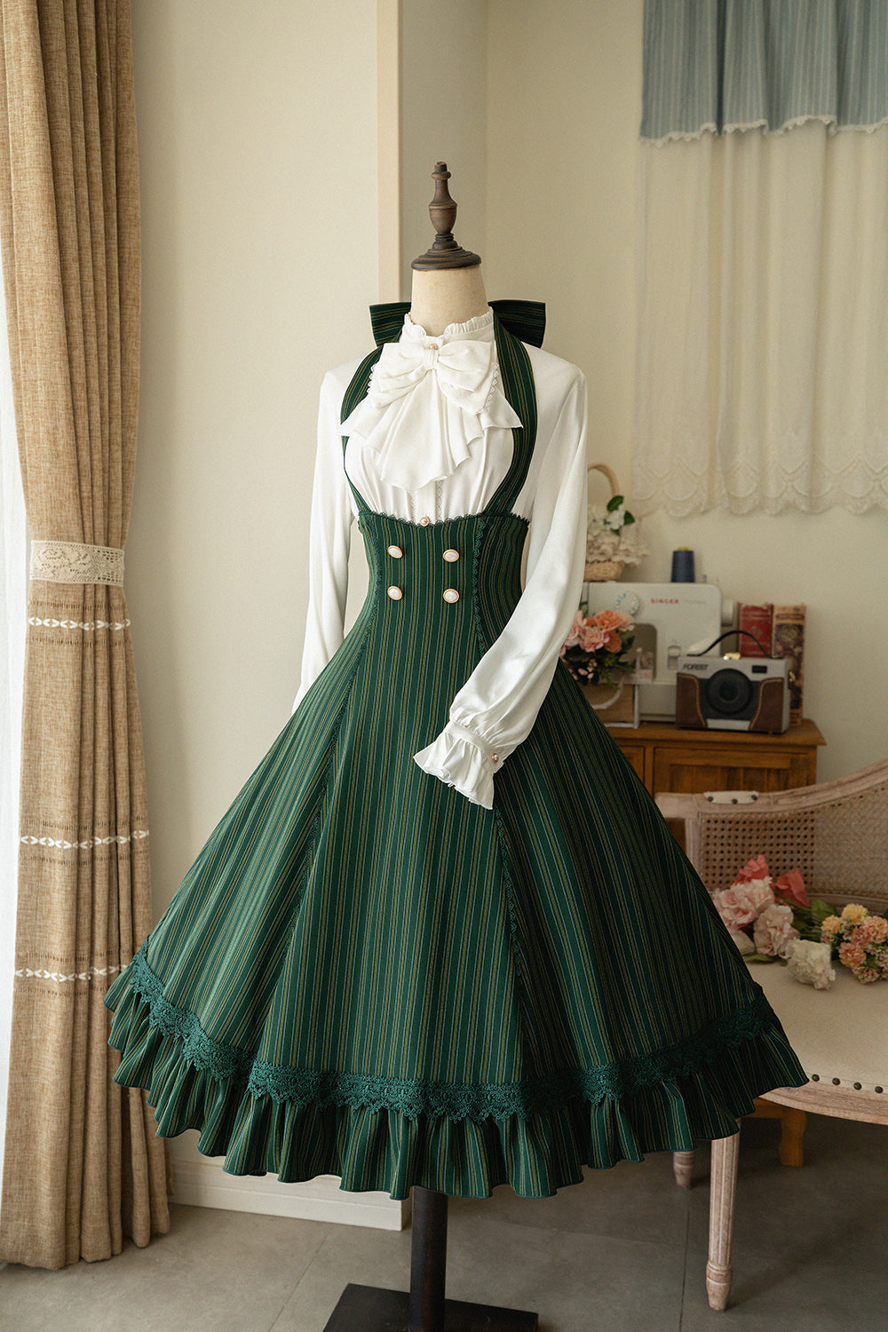 South of the Forest Vintage Classic Lolita Halter JSK and Blouse Series - image 16