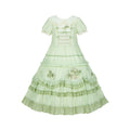 Green Grape - Embroidered Country Lolita OP Dress, Tiered JSK and Accessories - image 31