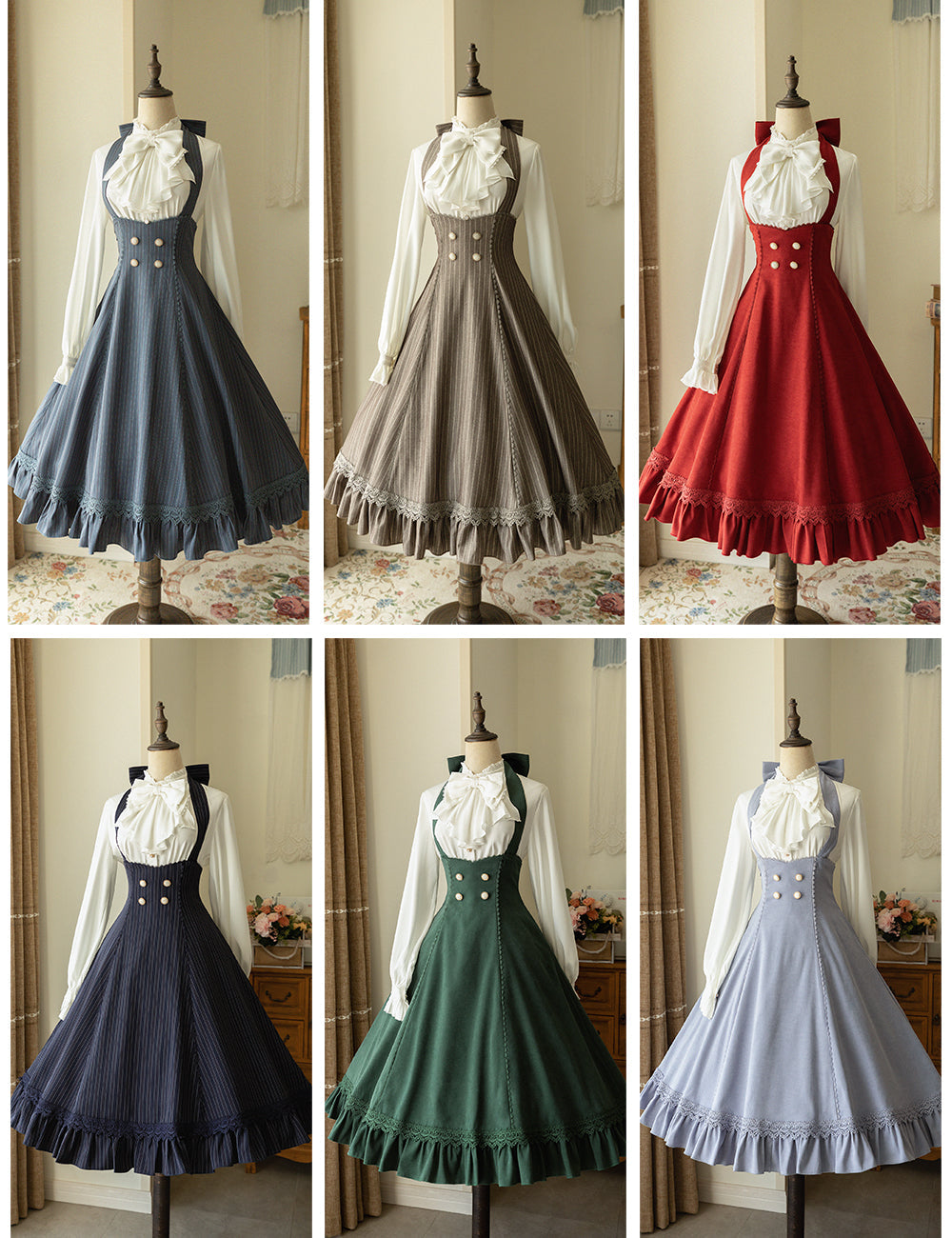 South of the Forest Vintage Classic Lolita Halter JSK and Blouse Series - image 2