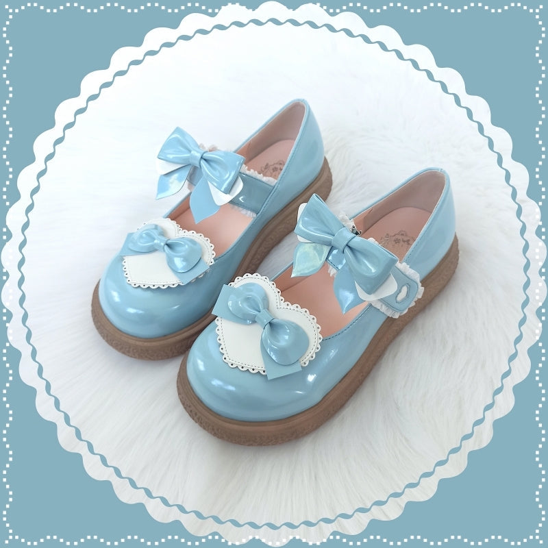 Cute Milkmaid Round Toe Multicolor Lolita Shoes - image 6