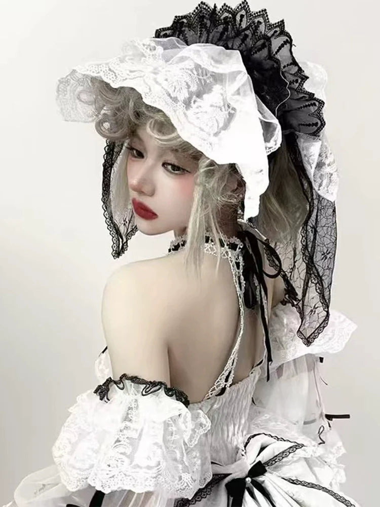 Layered Poem Wedding Sweet Plus Size Lolita JSK Dress Set - image 14