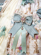 Antique Gem Fragrance Lolita Green JSK Dress Set - image 9