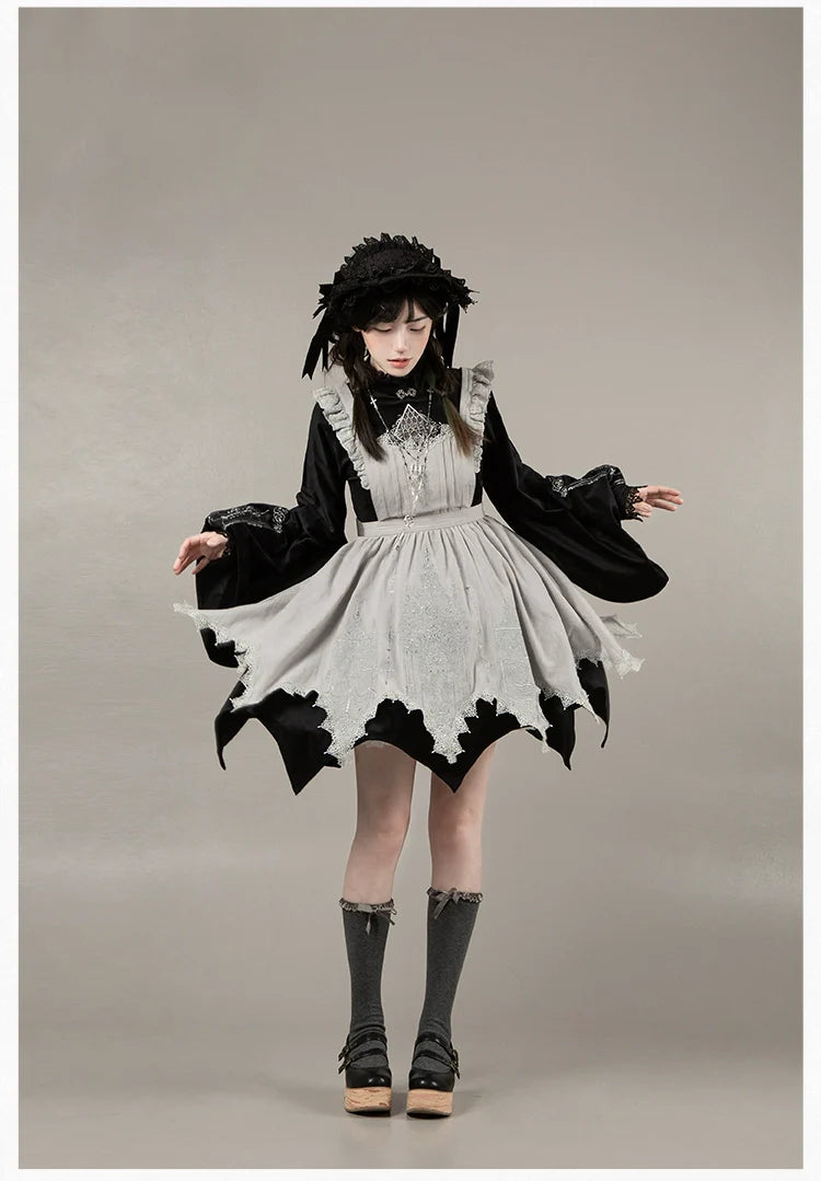 Raven's Night Song Oriental Gothic Lolita Dress Set - image 46