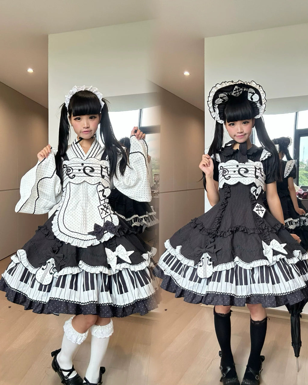 Rhythm Note Old School Lolita Piano-Key JSK and Accessories - image 12