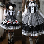 Daily Lolita Cotton Asymmetric Print Socks - image 40