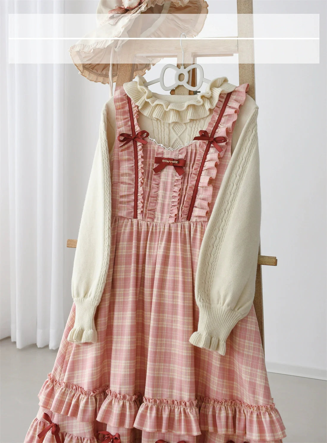 Green Fairy Tales Classic Plaid Plus Size Lolita JSK Dress - image 16
