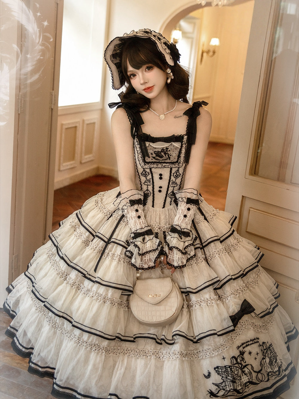 Unnamed Swan Classic Lolita JSK Dress Set - image 21