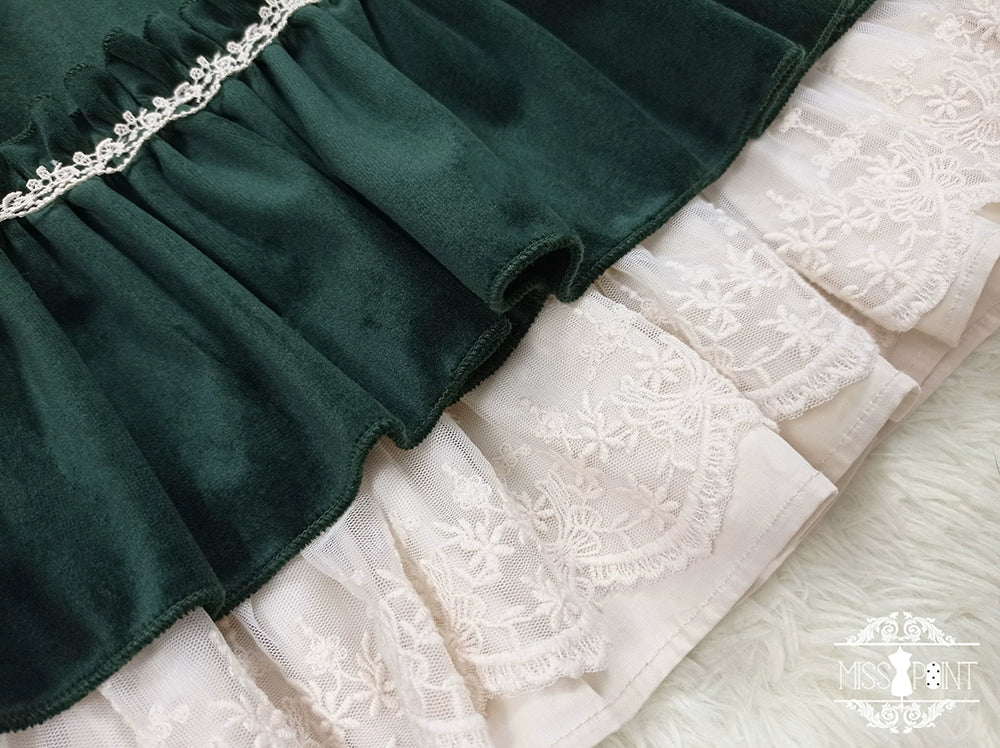Vintage Elegant Velvet OP Dress - image 60
