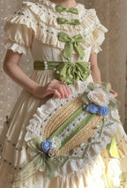 Lily of the Valley - Country Lolita OP Dress, Tiered Ruffles - image 12
