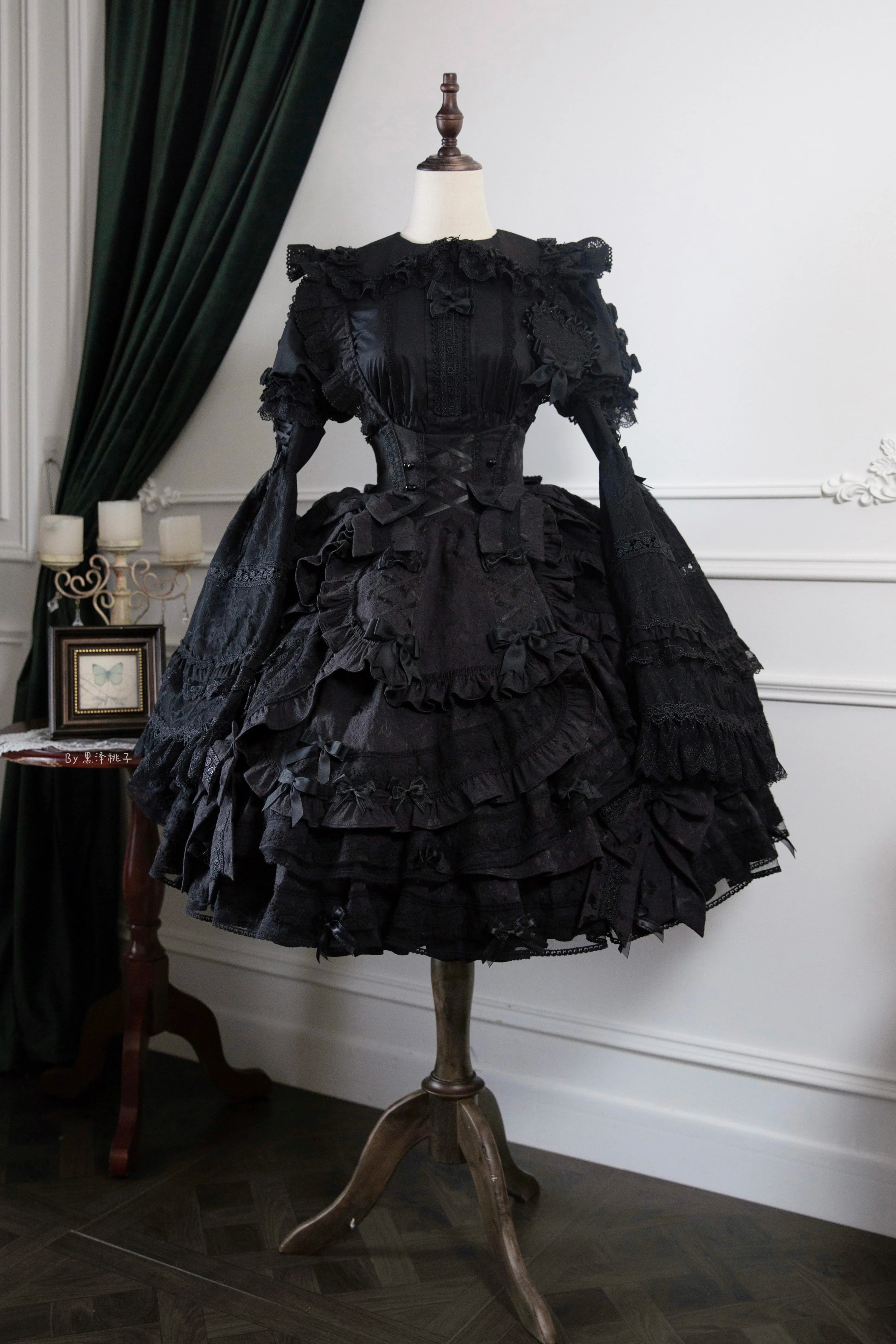 Vintage Lolita Dress Set, Cotton Shirt - image 1