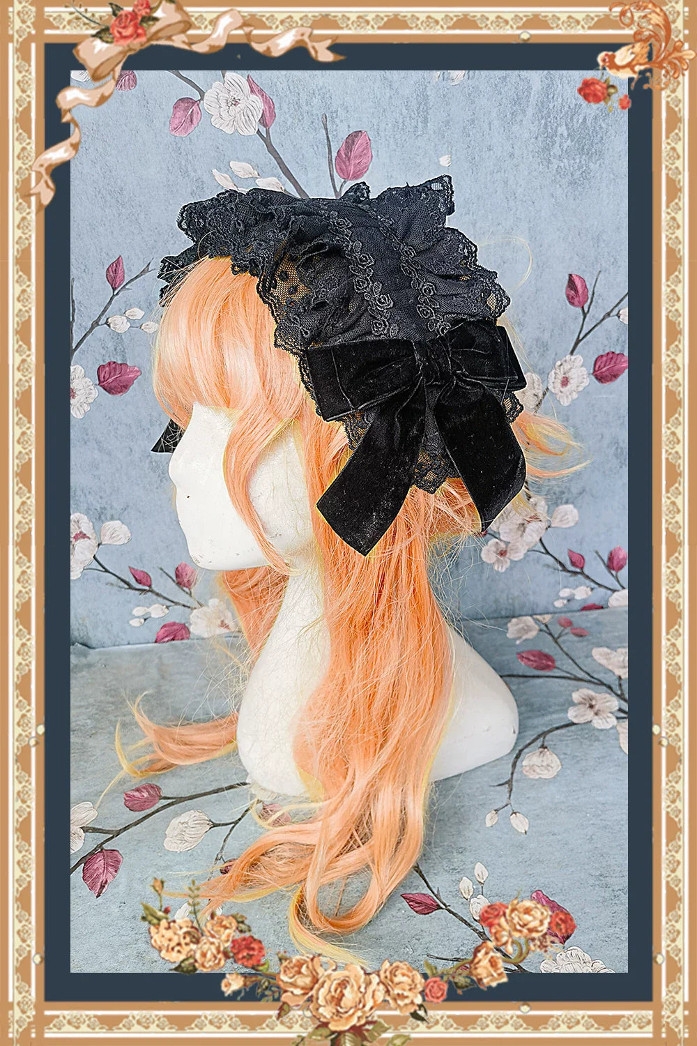 Mirror Doll - Old School Lolita Tiered Hem JSK with Polka Dot Lace and Accessories - image 41