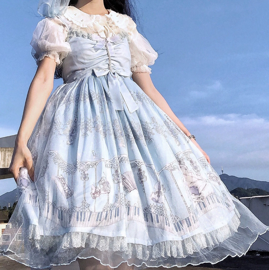 Elegant Lolita JSK Dream Symphony Instrument Fairy Dress - image 10