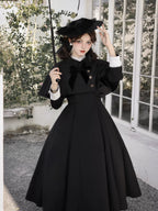 Donia Miss - Classic Lolita Faux Two-piece OP Dress, Back Zipper and Accessories - image 5