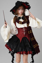 Upside-Down Curse Gothic Lolita Red Dress Set - image 3