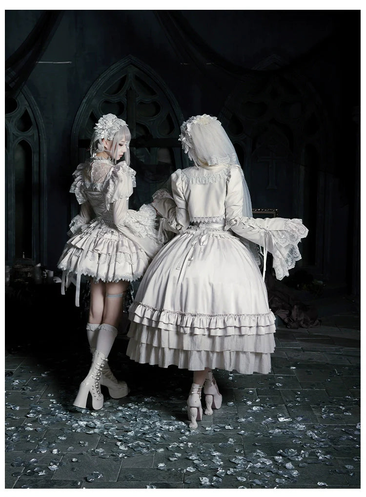 Humanoid Robot - Silver Gothic Lolita Mermaid Skirt Set - image 35
