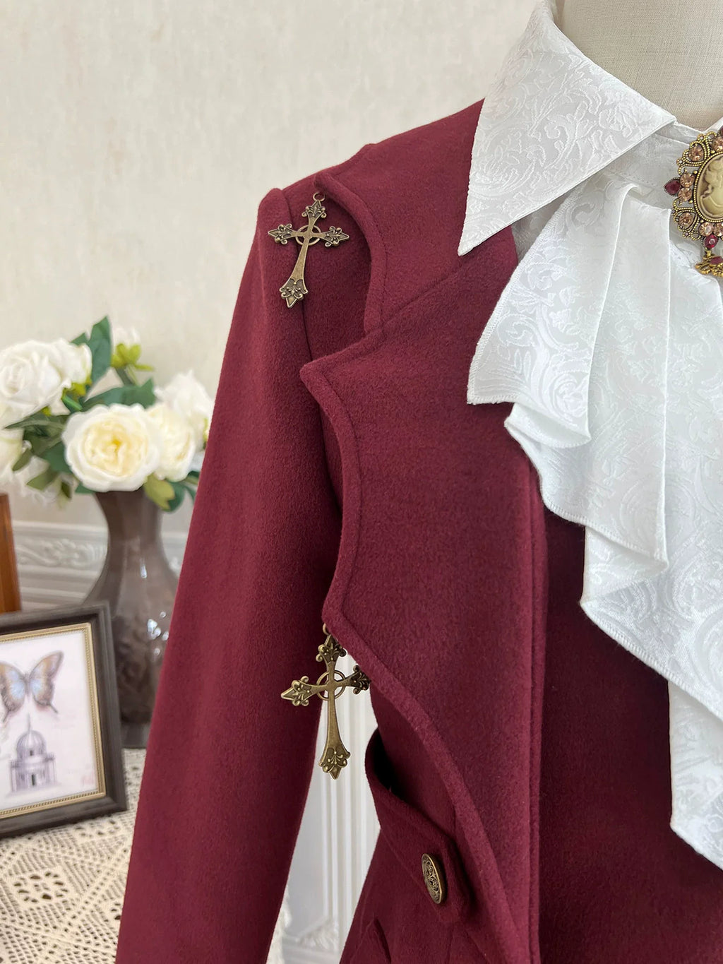 The Legend of Dracula - Gothic Ouji Lolita Winter Coat Set - image 16