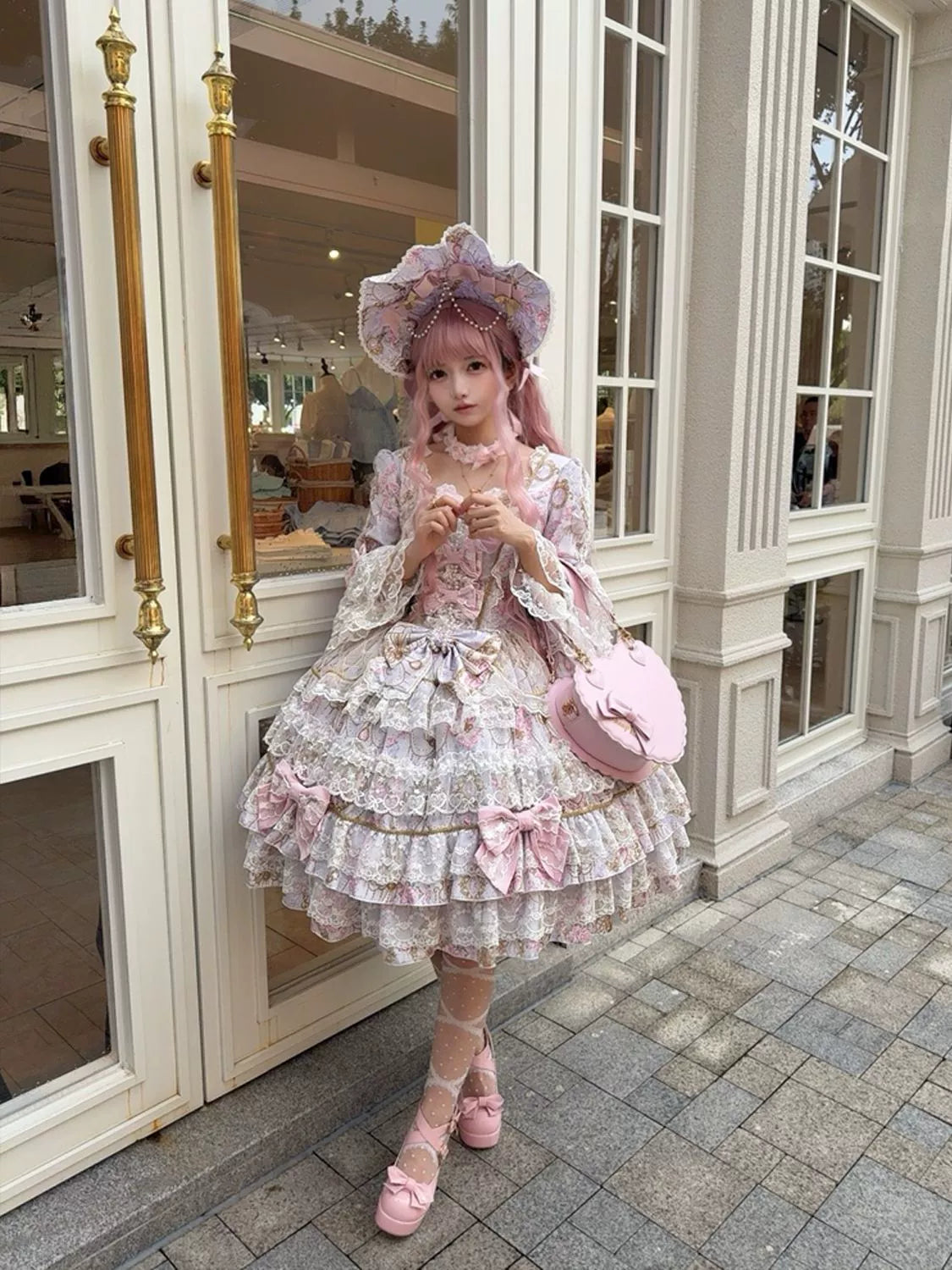 Candlelight Sonata - Sweet Lolita Long-Sleeve OP Dress - image 18