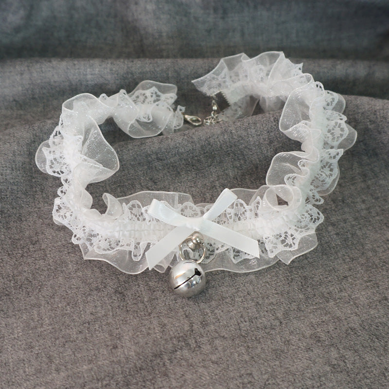 Kawaii Lolita Lace and Bell Choker - image 4