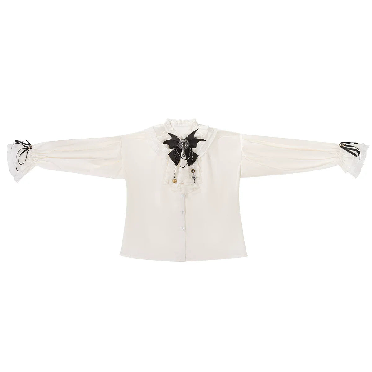 Bunny Ear Meteorite - Embroidered Ouji Lolita Set, Hooded Vest - image 15