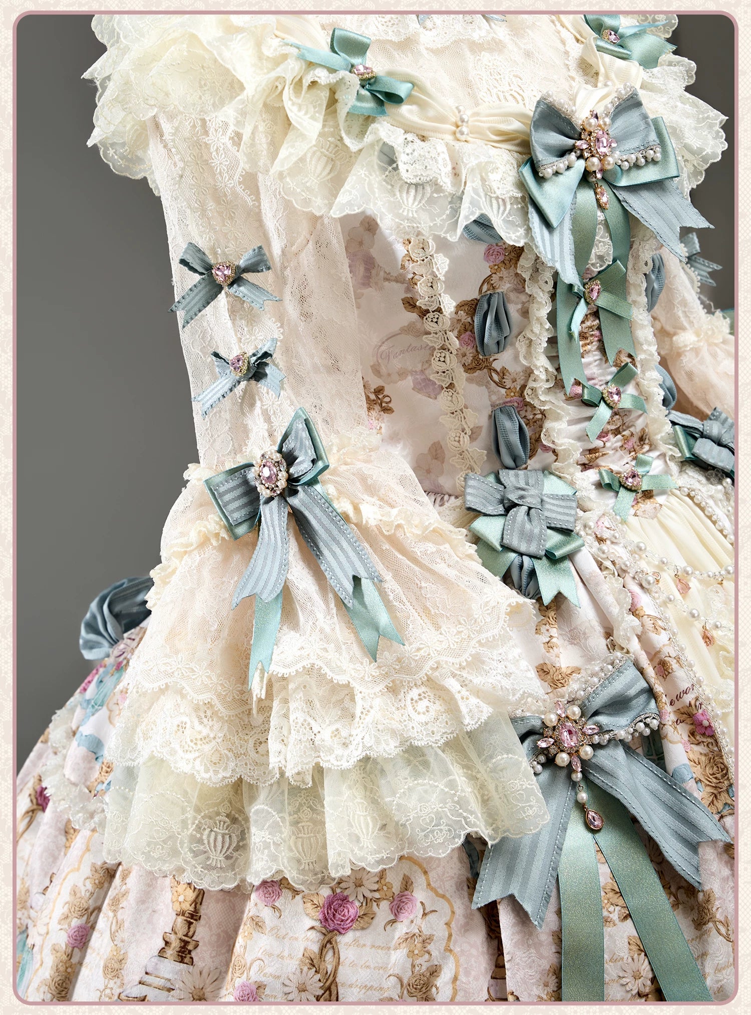 Antique Gem Fragrance - Classic Lolita OP and JSK Dress Sets - image 20