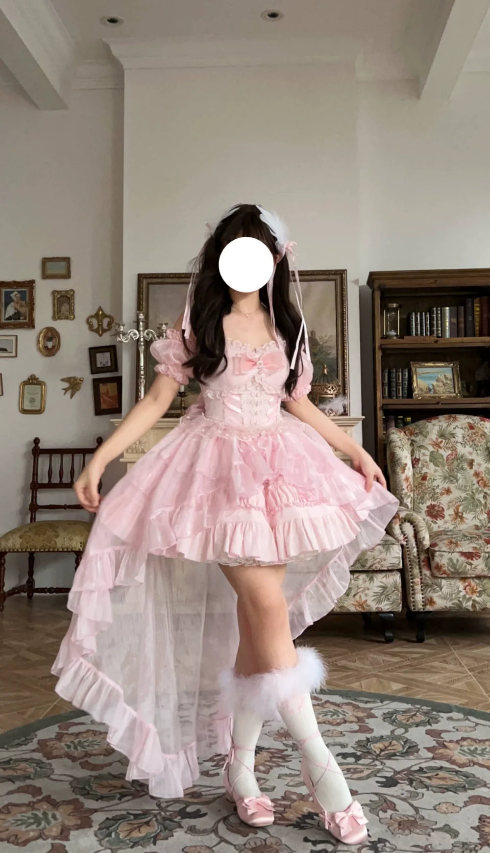 Rose Tale - Sweet Lolita Accessories Summer Trailing Short Sleeves KC - image 3