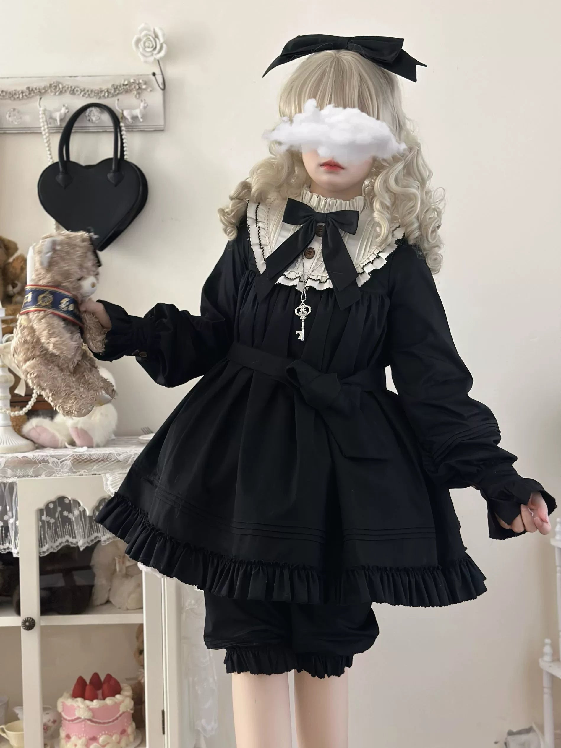 Lullaby - Cotton Lolita OP Dress Kawaii Lolita Bloomers and Accessories - image 17