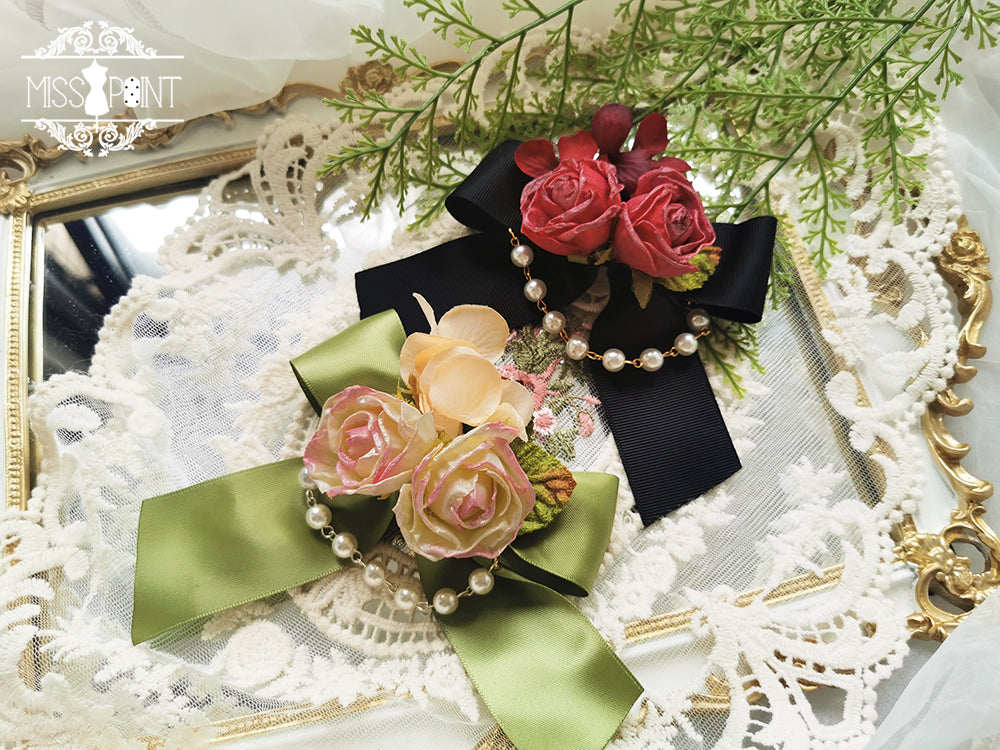 Sally's Garden - Lolita Flower Bow Lace Necklace - image 17