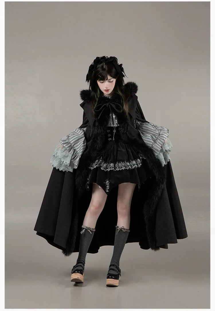 Raven's Night Song Oriental Gothic Lolita Dress Set - image 58