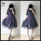 Jellyfish Meteor - Chiffon Fairy Jellyfish Printed Lolita JSK - image 13