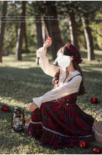 Little Red Riding Hood - Vintage Lolita Cape & JSK Dress Set - image 15