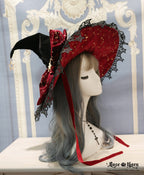 Polar Night Sky - Halloween Gorgeous Gilding Lolita Witch Hat - image 10