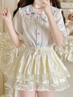 Sweet Lolita Cotton Bloomers, Lace Polka Dot Hem - image 12