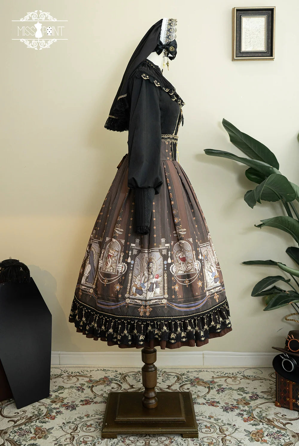 Demon Hunting Notes - Fishbone Gothic Lolita Skirt - image 48