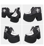 Gothic Lolita Cross Classic Platform Shoes - image 5