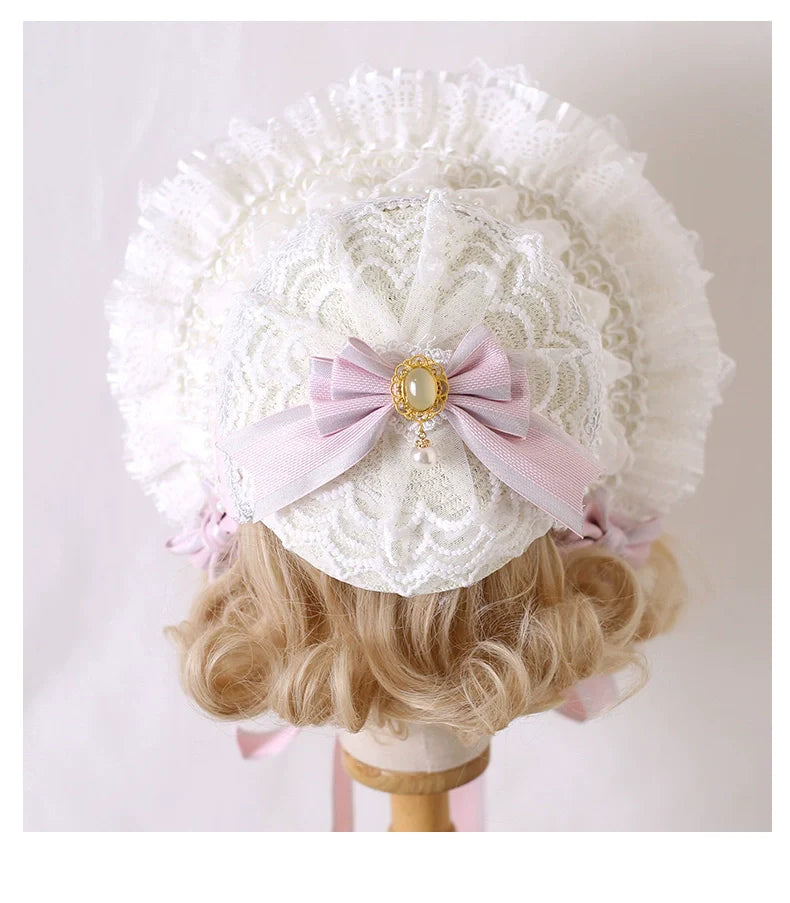 Sweet Lolita Handmade Christmas Pink Headdress - image 20