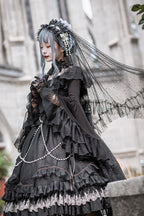 Fate Quartet Gothic Bridal Lolita JSK Dress - image 2