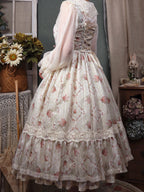 Woody Rose - Elegant Floral Lolita JSK Dress - image 13