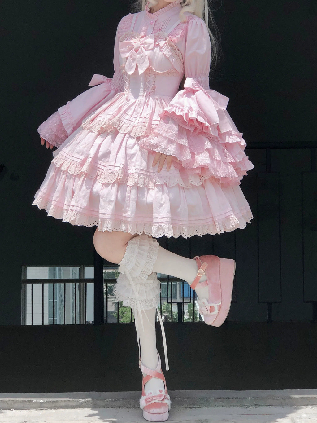 Sweet Lolita Blouse Princess Sleeve Shirt Inner Wear - image 4