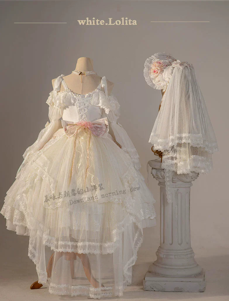 Elegant Lolita OP Dress Sunrise Elf Long Dress - image 8