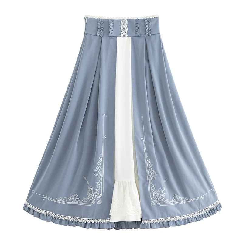 Miss Leisha - Classic Lolita Skirt Set Elegant Winter Cape - image 21