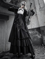 Downfall Dawn - Gothic Double-Breasted Lolita Coat - image 3