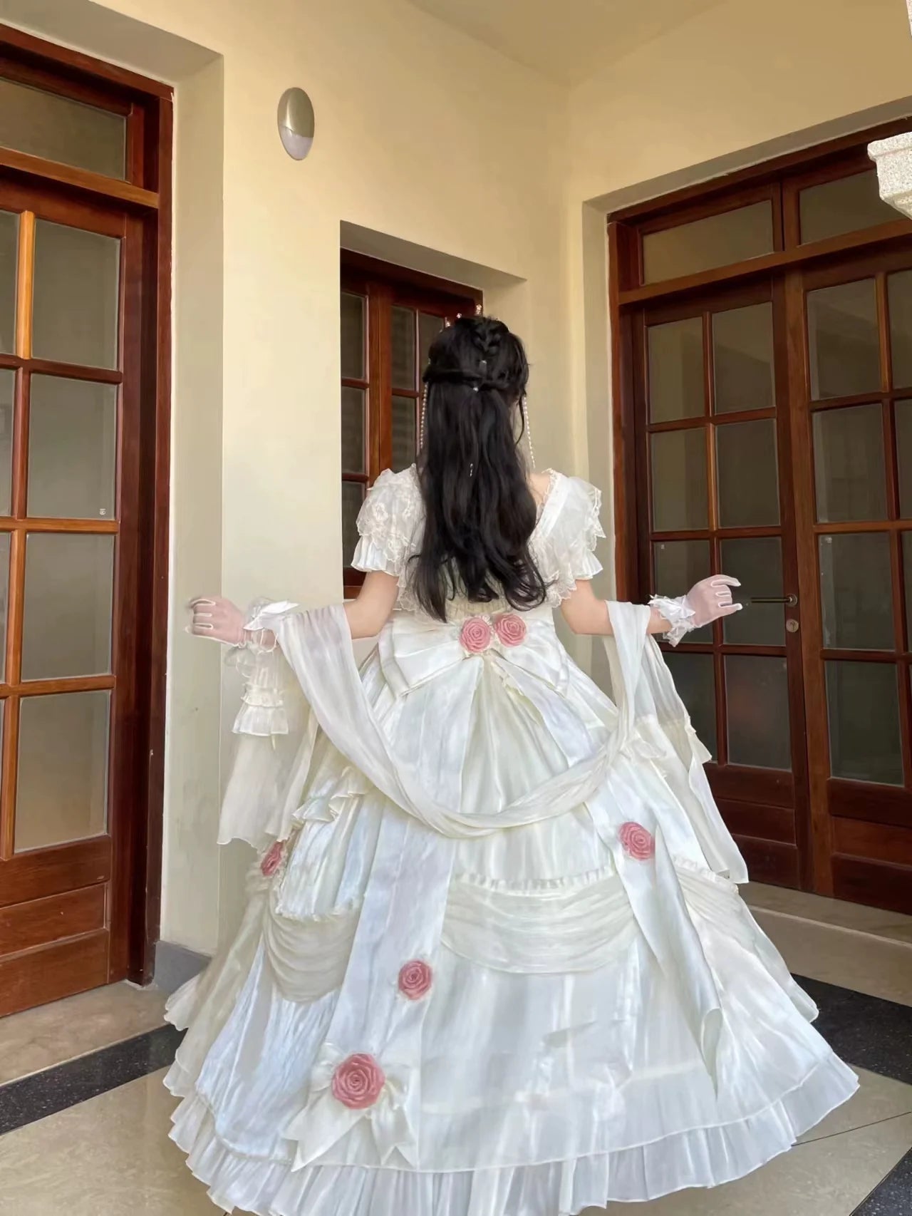 Tana Manor - Classic Lolita Accessories Sleeves Trailing Shawls - image 24