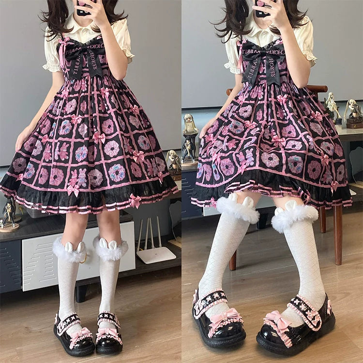 Cute Bow Candy-Colored Lolita Flat Shoes - image 2