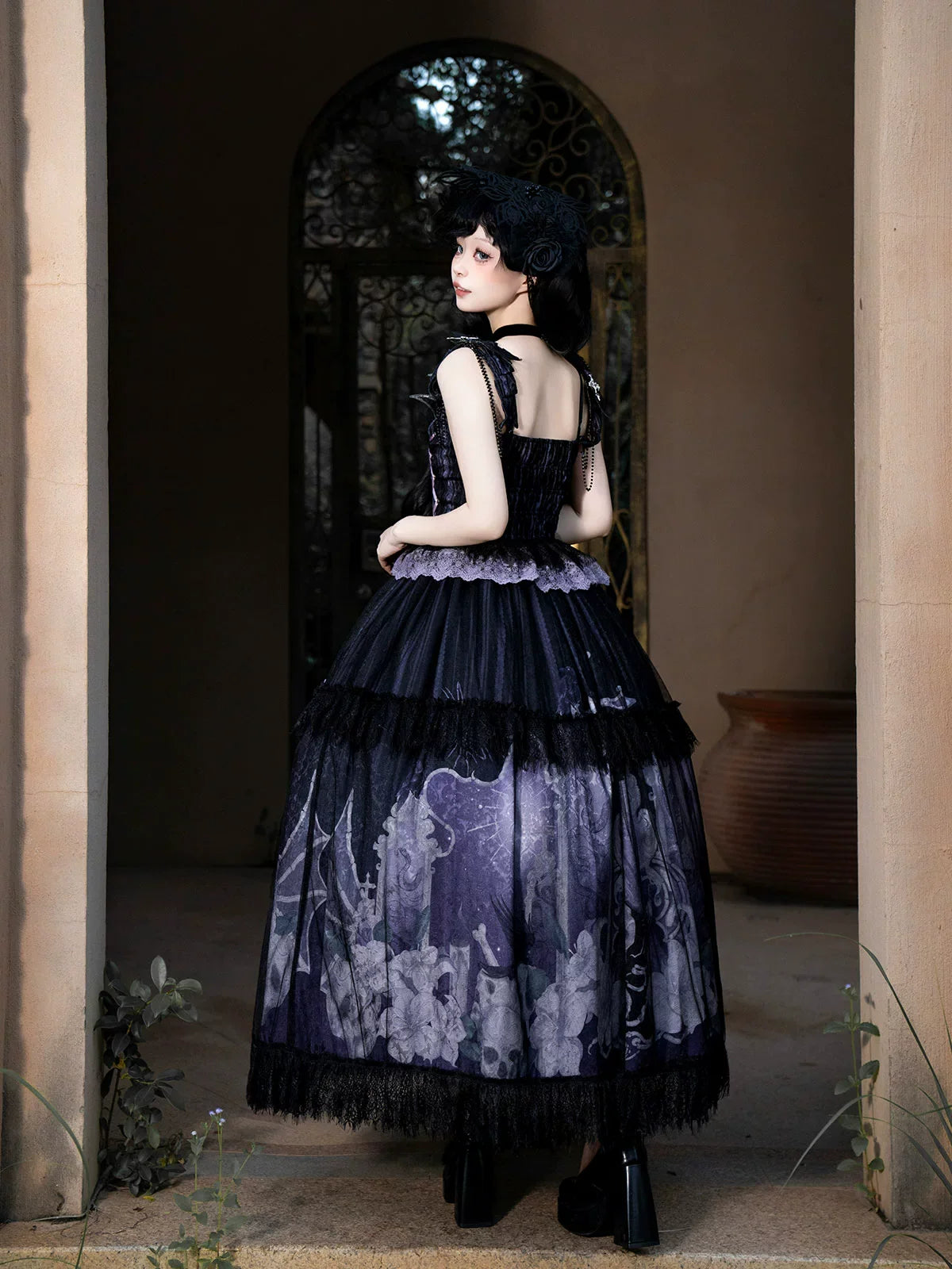 Withered Bone Specter Gothic Lolita Skirt Set - image 3