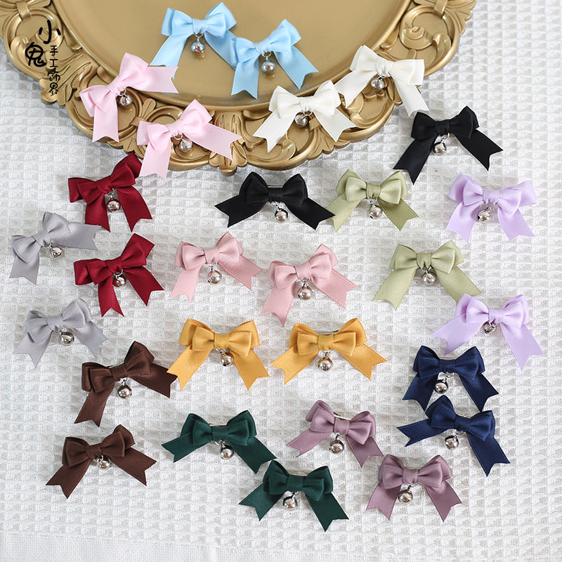 Sweet Japan Fashion Lolita Bell Bow Clip - image 1