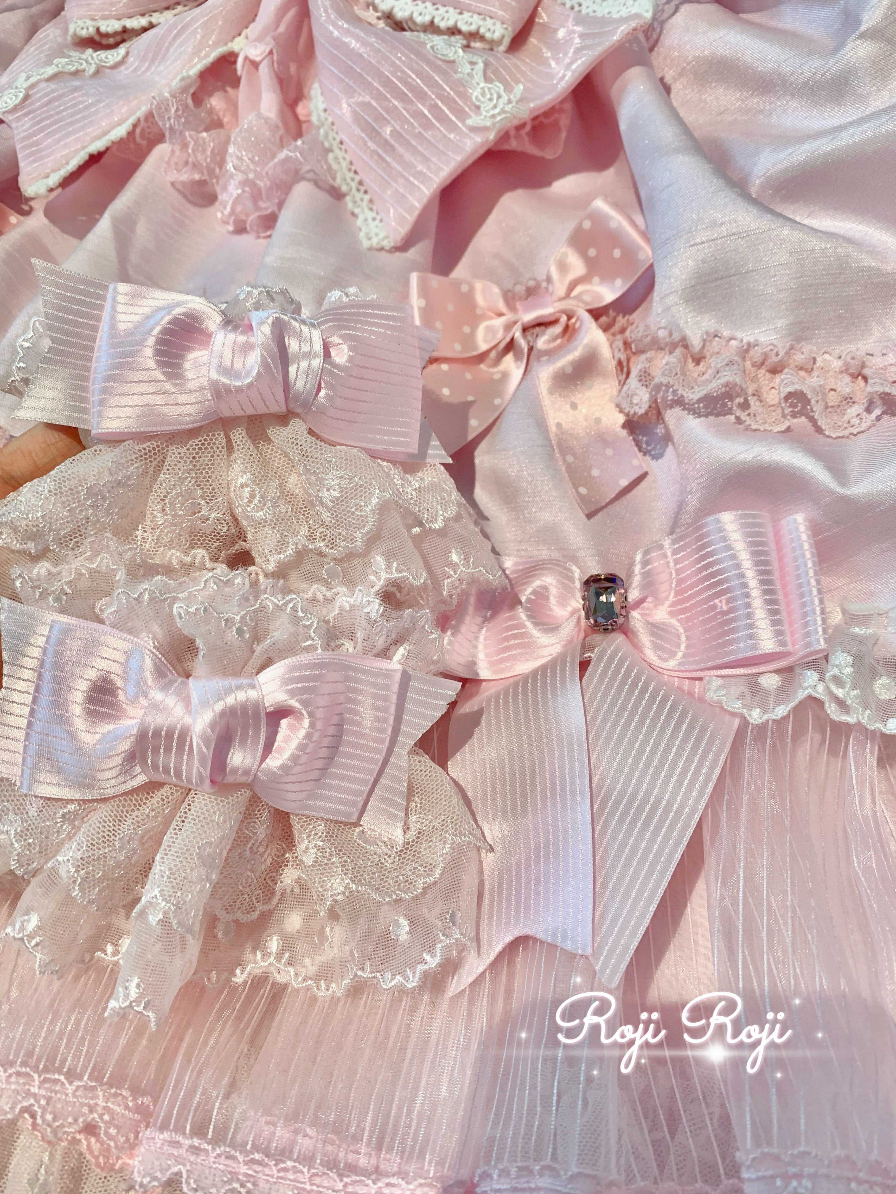 Sweet Lolita Lace Bow Cuffs, Elastic Wrist - image 13