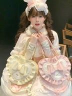 Small Gift Box - Sweet Lolita Heart Handbag, Bow Accent - image 1