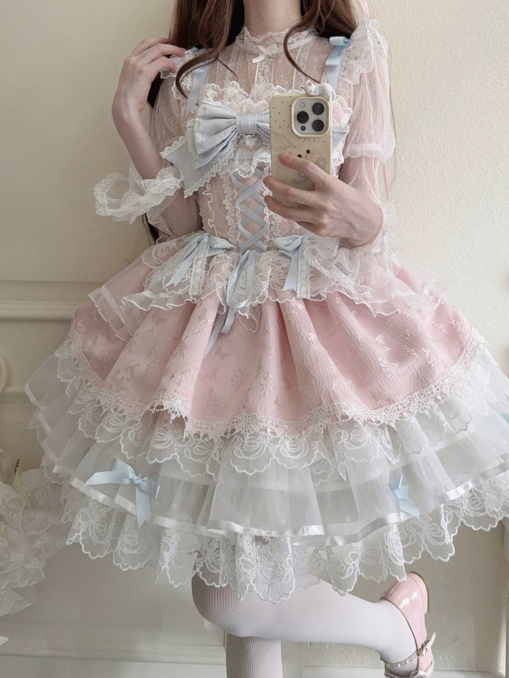 Fleeting Isle - Sweet Lolita Ballet Style JSK Dress - image 26