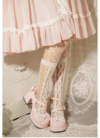 Girly Heart - Sweet Lolita Chunky Heels Shoes - Dreamy Bows - image 10